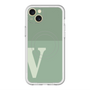 スリムプロテクションプレミアムケース with MagSafe［ オリジナル - initial two tone - V green ］