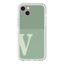 スリムプロテクションプレミアムケース with MagSafe［ オリジナル - initial two tone - V green ］