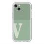 スリムプロテクションプレミアムケース with MagSafe［ オリジナル - initial two tone - V green ］
