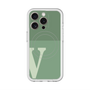 スリムプロテクションプレミアムケース with MagSafe［ オリジナル - initial two tone - V green ］