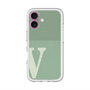 スリムプロテクションプレミアムケース with MagSafe［ オリジナル - initial two tone - V green ］
