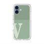 スリムプロテクションプレミアムケース with MagSafe［ オリジナル - initial two tone - V green ］