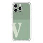 スリムプロテクションプレミアムケース with MagSafe［ オリジナル - initial two tone - V green ］