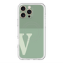 スリムプロテクションプレミアムケース with MagSafe［ オリジナル - initial two tone - V green ］