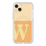 スリムプロテクションプレミアムケース with MagSafe［ オリジナル - initial two tone - W orange ］