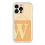 スリムプロテクションプレミアムケース with MagSafe［ オリジナル - initial two tone - W orange ］
