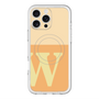 スリムプロテクションプレミアムケース with MagSafe［ オリジナル - initial two tone - W orange ］