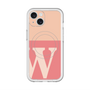 スリムプロテクションプレミアムケース with MagSafe［ オリジナル - initial two tone - W pink ］
