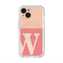 スリムプロテクションプレミアムケース with MagSafe［ オリジナル - initial two tone - W pink ］