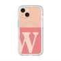 スリムプロテクションプレミアムケース with MagSafe［ オリジナル - initial two tone - W pink ］