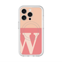 スリムプロテクションプレミアムケース with MagSafe［ オリジナル - initial two tone - W pink ］