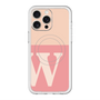 スリムプロテクションプレミアムケース with MagSafe［ オリジナル - initial two tone - W pink ］