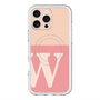 スリムプロテクションプレミアムケース with MagSafe［ オリジナル - initial two tone - W pink ］