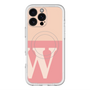 スリムプロテクションプレミアムケース with MagSafe［ オリジナル - initial two tone - W pink ］
