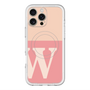 スリムプロテクションプレミアムケース with MagSafe［ オリジナル - initial two tone - W pink ］