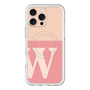 スリムプロテクションプレミアムケース with MagSafe［ オリジナル - initial two tone - W pink ］