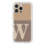 スリムプロテクションプレミアムケース with MagSafe［ オリジナル - initial two tone - W brown ］