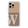 スリムプロテクションプレミアムケース with MagSafe［ オリジナル - initial two tone - W brown ］