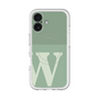 スリムプロテクションプレミアムケース with MagSafe［ オリジナル - initial two tone - W green ］