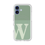 スリムプロテクションプレミアムケース with MagSafe［ オリジナル - initial two tone - W green ］
