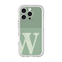 スリムプロテクションプレミアムケース with MagSafe［ オリジナル - initial two tone - W green ］