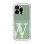 スリムプロテクションプレミアムケース with MagSafe［ オリジナル - initial two tone - W green ］