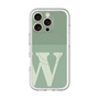 スリムプロテクションプレミアムケース with MagSafe［ オリジナル - initial two tone - W green ］