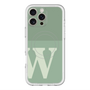 スリムプロテクションプレミアムケース with MagSafe［ オリジナル - initial two tone - W green ］