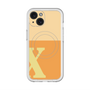 スリムプロテクションプレミアムケース with MagSafe［ オリジナル - initial two tone - X orange ］