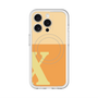 スリムプロテクションプレミアムケース with MagSafe［ オリジナル - initial two tone - X orange ］