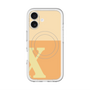 スリムプロテクションプレミアムケース with MagSafe［ オリジナル - initial two tone - X orange ］