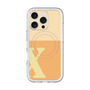 スリムプロテクションプレミアムケース with MagSafe［ オリジナル - initial two tone - X orange ］