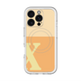 スリムプロテクションプレミアムケース with MagSafe［ オリジナル - initial two tone - X orange ］