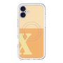 スリムプロテクションプレミアムケース with MagSafe［ オリジナル - initial two tone - X orange ］