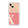 スリムプロテクションプレミアムケース with MagSafe［ オリジナル - initial two tone - X pink ］
