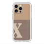 スリムプロテクションプレミアムケース with MagSafe［ オリジナル - initial two tone - X brown ］