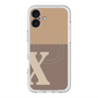 スリムプロテクションプレミアムケース with MagSafe［ オリジナル - initial two tone - X brown ］