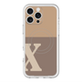 スリムプロテクションプレミアムケース with MagSafe［ オリジナル - initial two tone - X brown ］