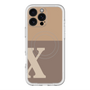スリムプロテクションプレミアムケース with MagSafe［ オリジナル - initial two tone - X brown ］