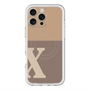 スリムプロテクションプレミアムケース with MagSafe［ オリジナル - initial two tone - X brown ］