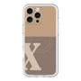 スリムプロテクションプレミアムケース with MagSafe［ オリジナル - initial two tone - X brown ］