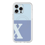 スリムプロテクションプレミアムケース with MagSafe［ オリジナル - initial two tone - X blue ］