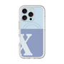 スリムプロテクションプレミアムケース with MagSafe［ オリジナル - initial two tone - X blue ］