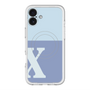 スリムプロテクションプレミアムケース with MagSafe［ オリジナル - initial two tone - X blue ］