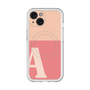 スリムプロテクションプレミアムケース with MagSafe［ オリジナル - initial two tone - A pink ］