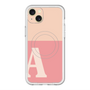 スリムプロテクションプレミアムケース with MagSafe［ オリジナル - initial two tone - A pink ］