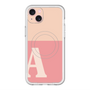 スリムプロテクションプレミアムケース with MagSafe［ オリジナル - initial two tone - A pink ］