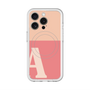 スリムプロテクションプレミアムケース with MagSafe［ オリジナル - initial two tone - A pink ］