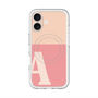 スリムプロテクションプレミアムケース with MagSafe［ オリジナル - initial two tone - A pink ］