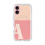 スリムプロテクションプレミアムケース with MagSafe［ オリジナル - initial two tone - A pink ］